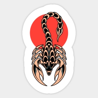 poison scorpion tattoo Sticker